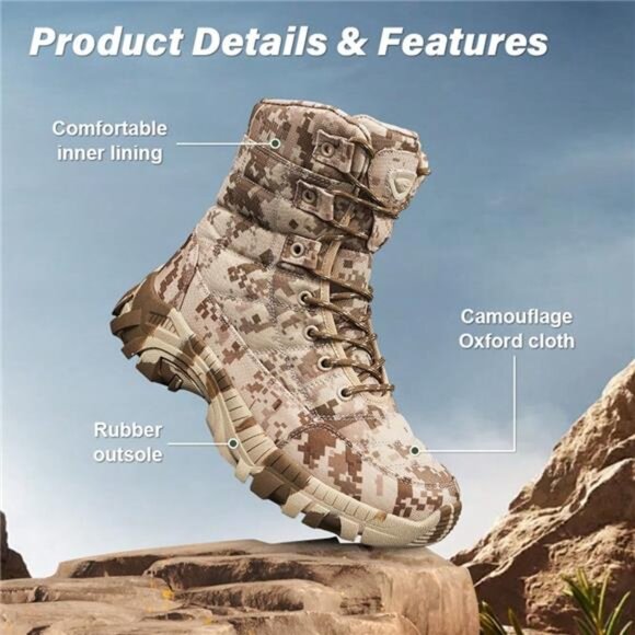 BRAND NEW Men's Camouflage Hunting Boots - Picture 5 of 9